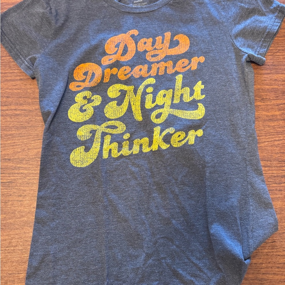 Graphic Tee with Day Dreamer & Night Thinker Print
